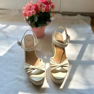Crown vintage Margreth espadrille platform wedge heels